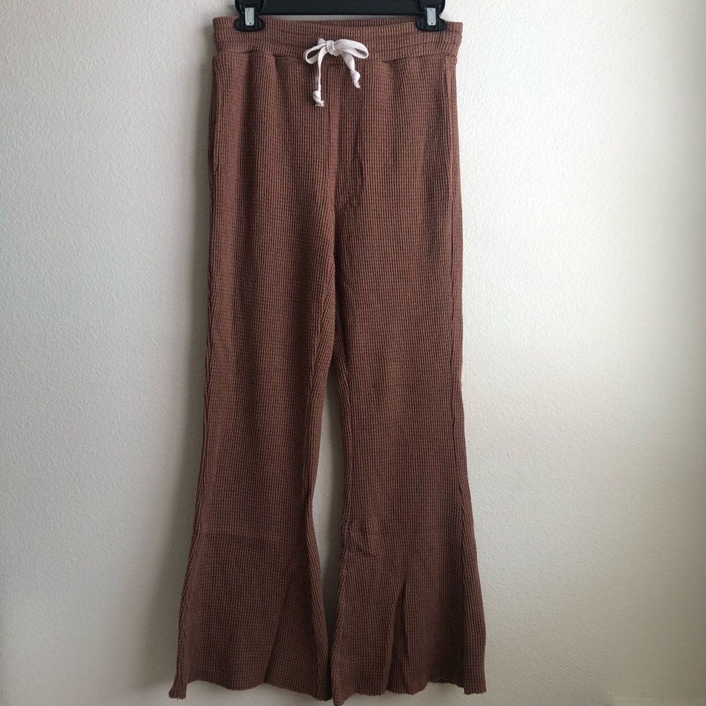 American Eagle AE waffle flare pants